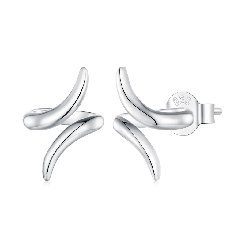 (image for) Pandora Style Headphones Studs Earrings - BSE903 - Product Image