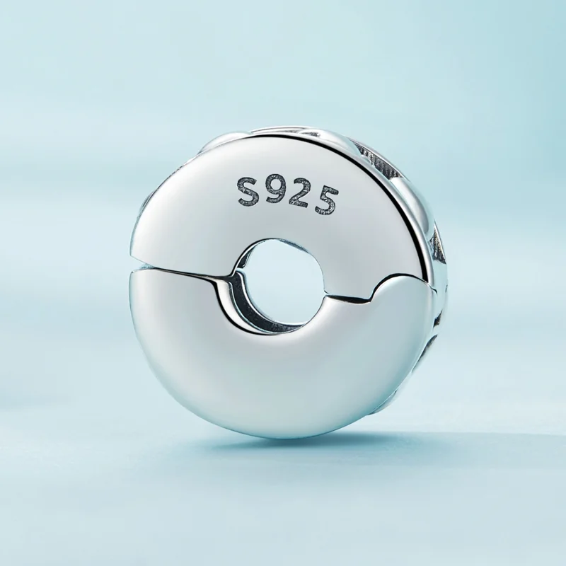 (image for) Pandora Style Heart Clip - SCC2492 - View 3