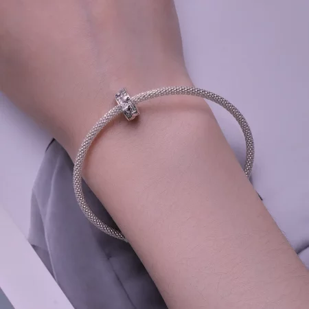 Pandora Style Heart Clip - SCC2492