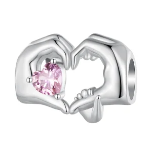 (image for) Pandora Style Heart Gesture Charm - BSC829