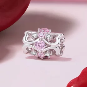 Pandora Style Heart Shape Small Waist Charm - BSC924 Pandora Style Heart Shape Small Waist Charm - BSC924