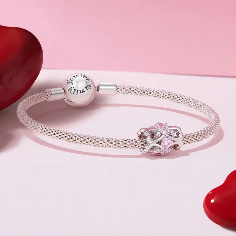 (image for) Pandora Style Heart Shape Small Waist Charm - BSC924 - View 5