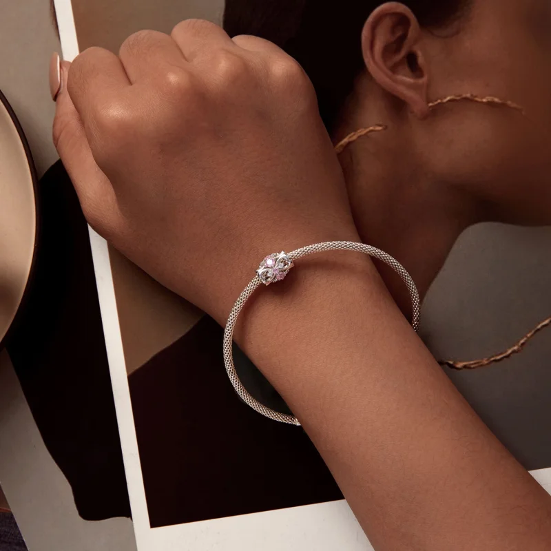 (image for) Pandora Style Heart Shape Small Waist Charm - BSC924 - View 6