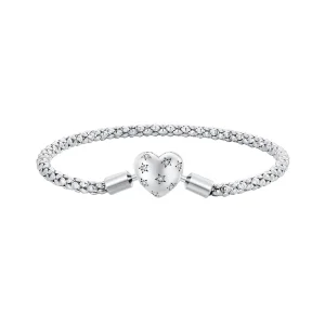 (image for) Pandora Style Heart Shaped Basic Chain Bracelet - BSB135