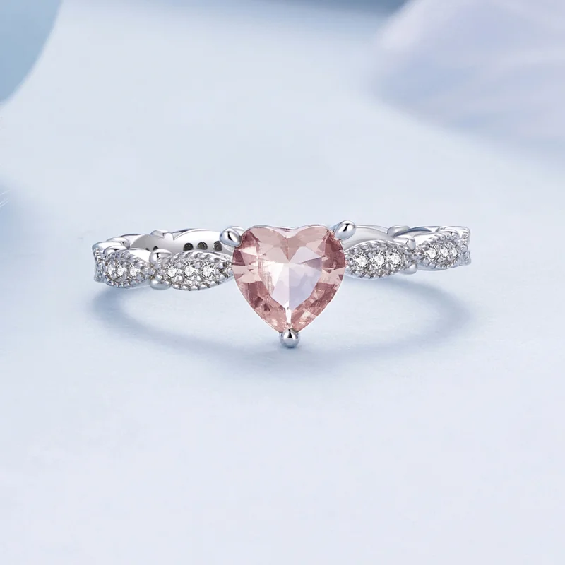 (image for) Pandora Style Heart Shaped Chameleon Ring - BSR479 - View 4