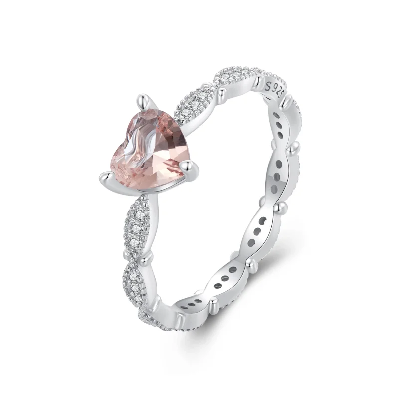 (image for) Pandora Style Heart Shaped Chameleon Ring - BSR479 - Product Image
