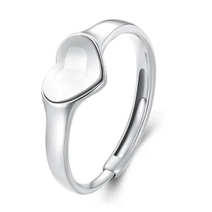(image for) Pandora Style Heart-Shaped Reflective Ring - BSR434