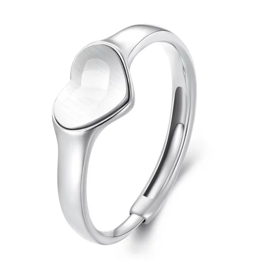 Pandora Style Heart-Shaped Reflective Ring - BSR434