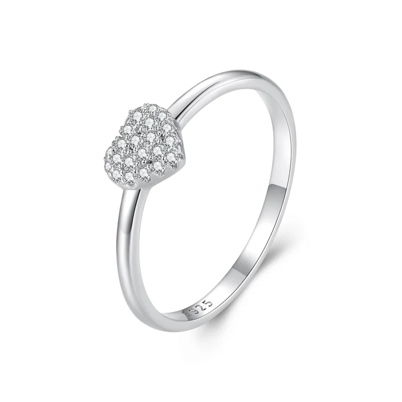 (image for) Pandora Style Heart-Shaped Ring(One Certificate) - MSR038 - Product Image