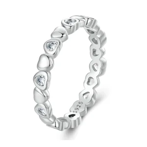 (image for) Pandora Style Hearts Ring - BSR421