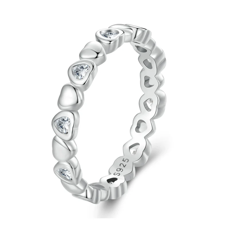 (image for) Pandora Style Hearts Ring - BSR421 - Product Image
