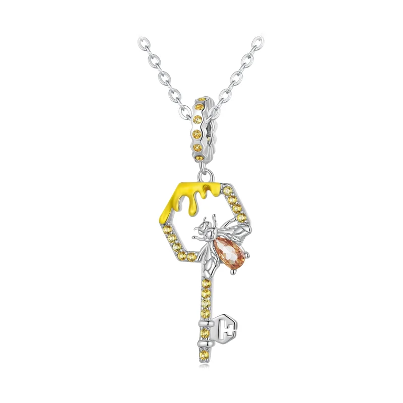 (image for) Pandora Style Hive Key Dangle - BSC822 - View 6