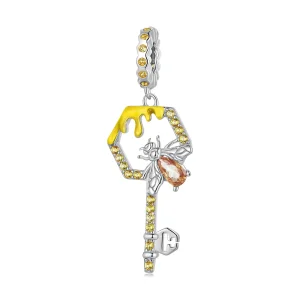 (image for) Pandora Style Hive Key Dangle - BSC822