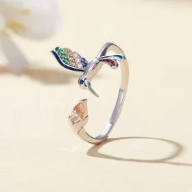 Pandora Style Hummingbird Open Ring - BSR391 Pandora Style Hummingbird Open Ring - BSR391