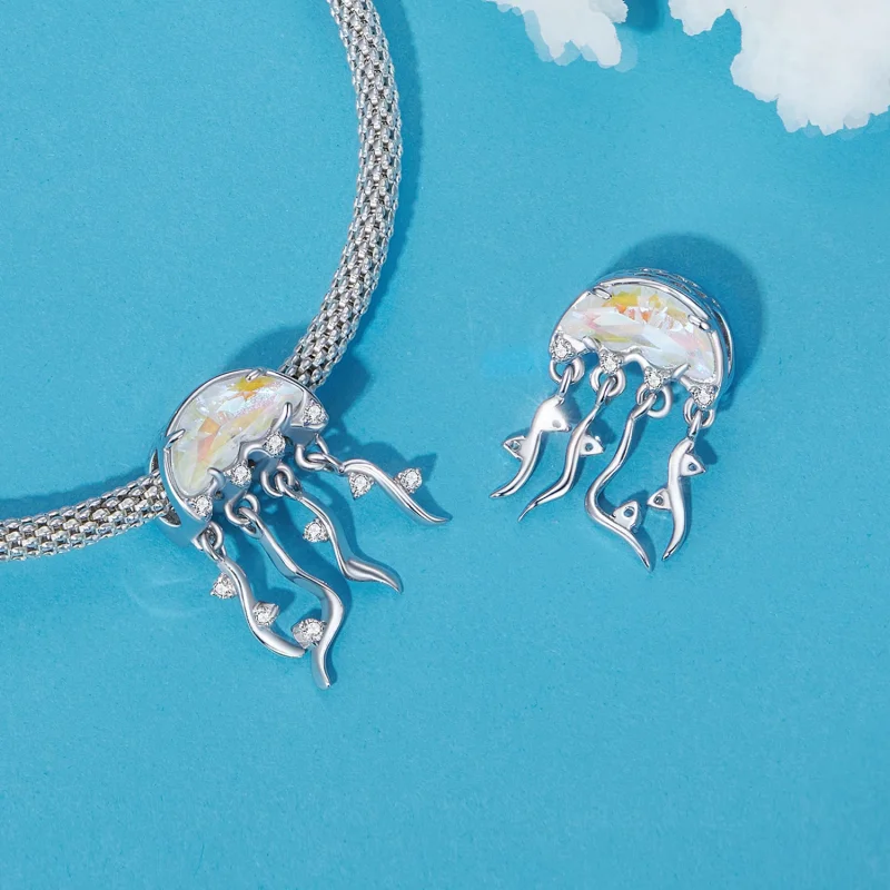 (image for) Pandora Style Jellyfish Charm - BSC915 - View 4