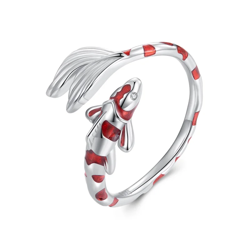 (image for) Pandora Style Koi Open Ring - BSR474-E - Product Image
