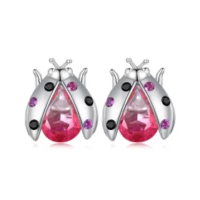 Pandora Style Ladybug Studs Earrings - SCE1634 Pandora Style Ladybug Studs Earrings - SCE1634