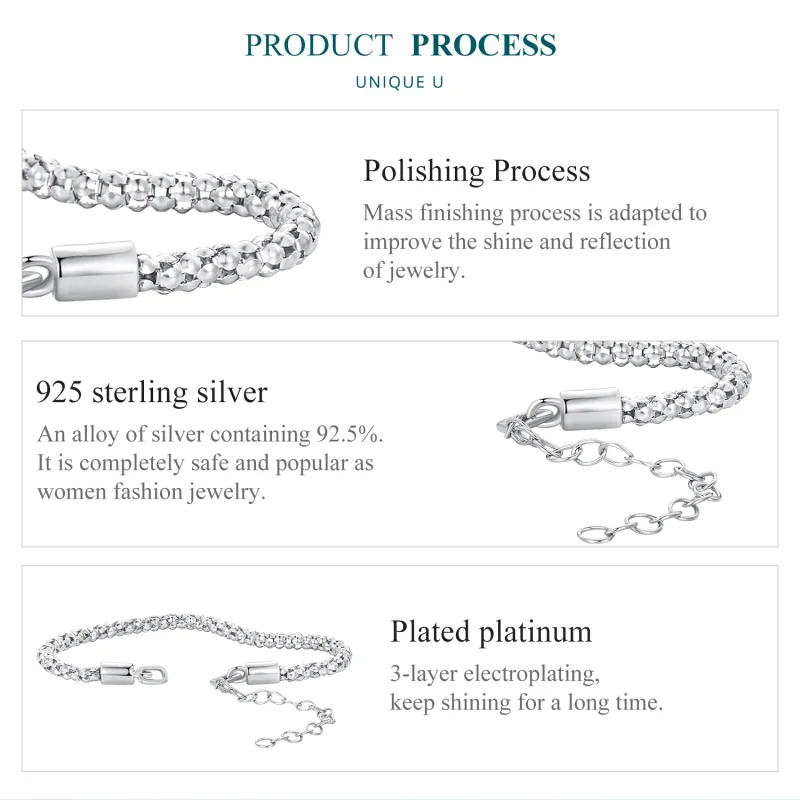 (image for) Pandora Style Light Bulb Chain Chain Bracelet - BSB149 - View 5