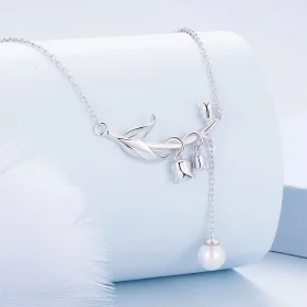 Pandora Style Lily of The Valley Necklace - BSN357 Pandora Style Lily of The Valley Necklace - BSN357