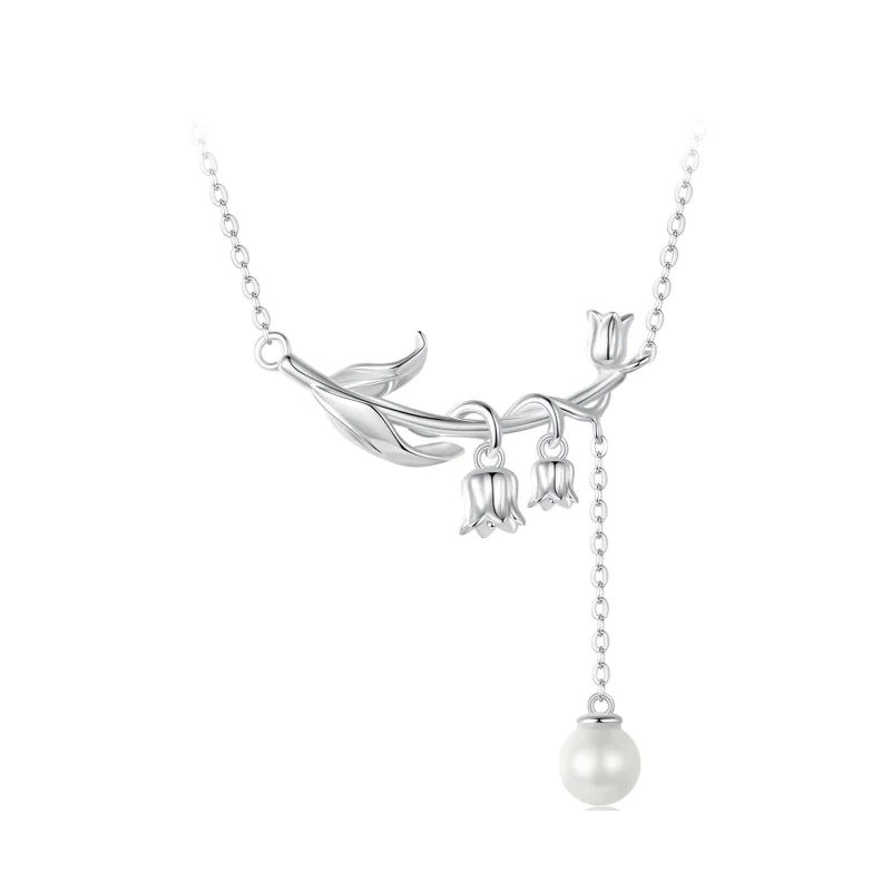 (image for) Pandora Style Lily of The Valley Necklace - BSN357 - Product Image