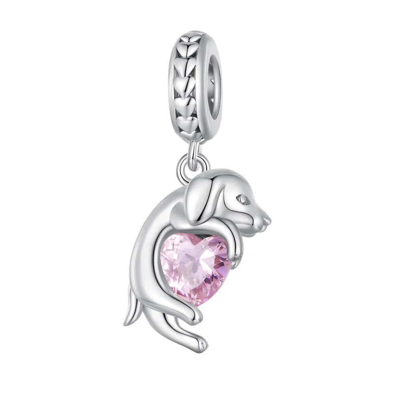 (image for) Pandora Style Little Golden Retriever Dangle - BSC799 - Product Image