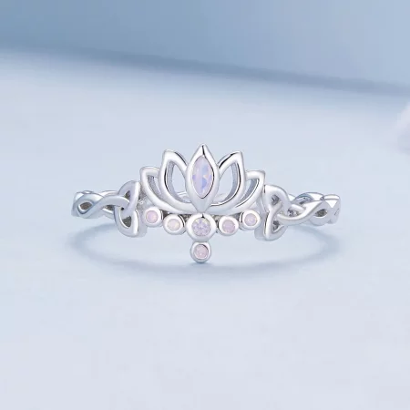 Pandora Style Lotus Ring - BSR487