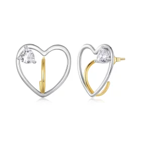 Pandora Style Love Studs Earrings - BSE888 Pandora Style Love Studs Earrings - BSE888