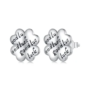 (image for) Pandora Style Lucky Clover Studs Earrings - SCE1635