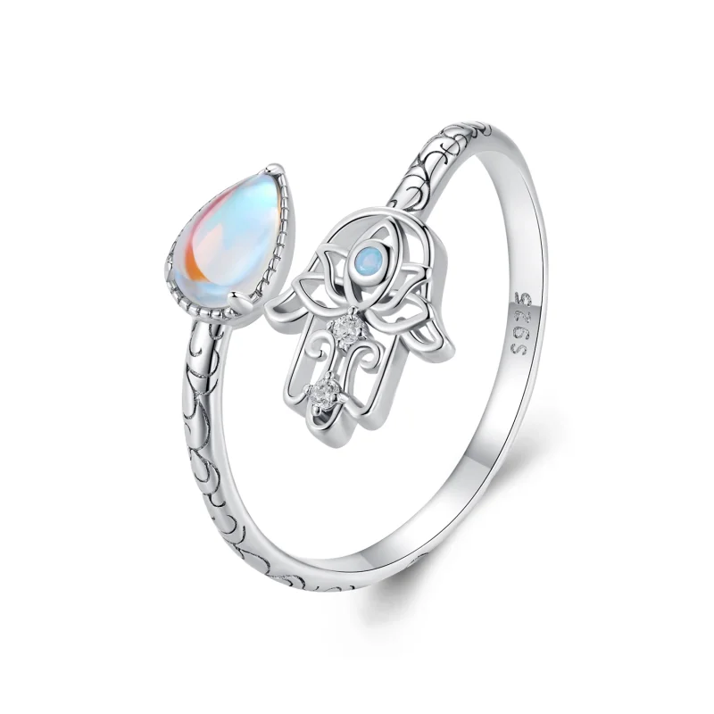 (image for) Pandora Style Lucky Hand Open Ring - BSR486-E - Product Image