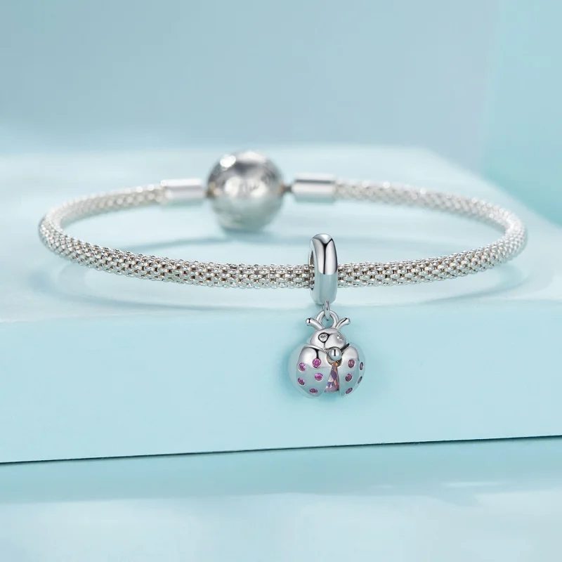 (image for) Pandora Style Lucky Ladybug Dangle - SCC2613 - View 3