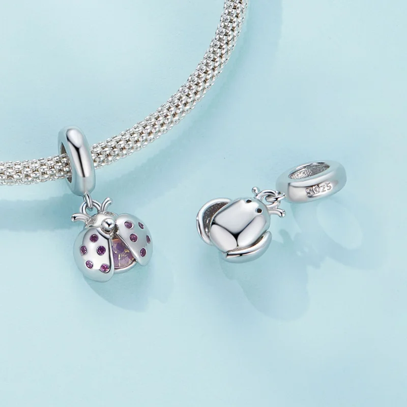 (image for) Pandora Style Lucky Ladybug Dangle - SCC2613 - View 4