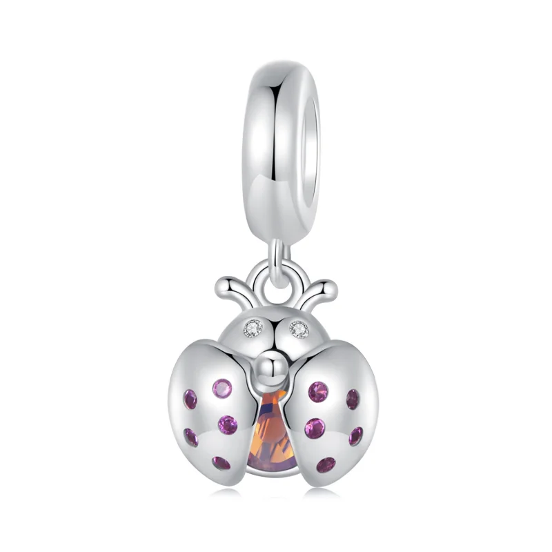(image for) Pandora Style Lucky Ladybug Dangle - SCC2613 - Product Image