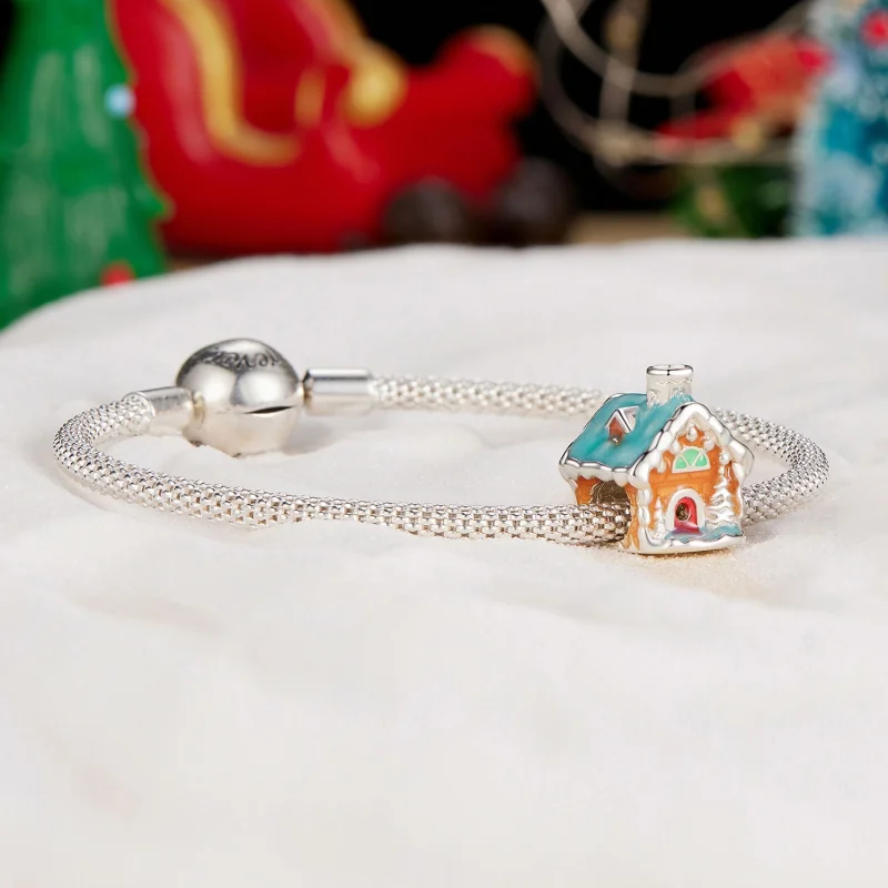 (image for) Pandora Style Luminous Christmas Eve House Charm - SCC2646 - View 5
