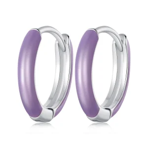 (image for) Pandora Style Luminous Hoop Earrings - SCE1644