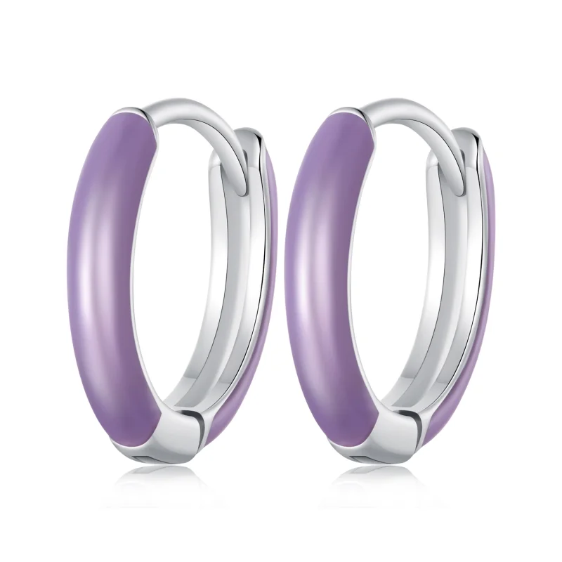 (image for) Pandora Style Luminous Hoop Earrings - SCE1644 - Product Image