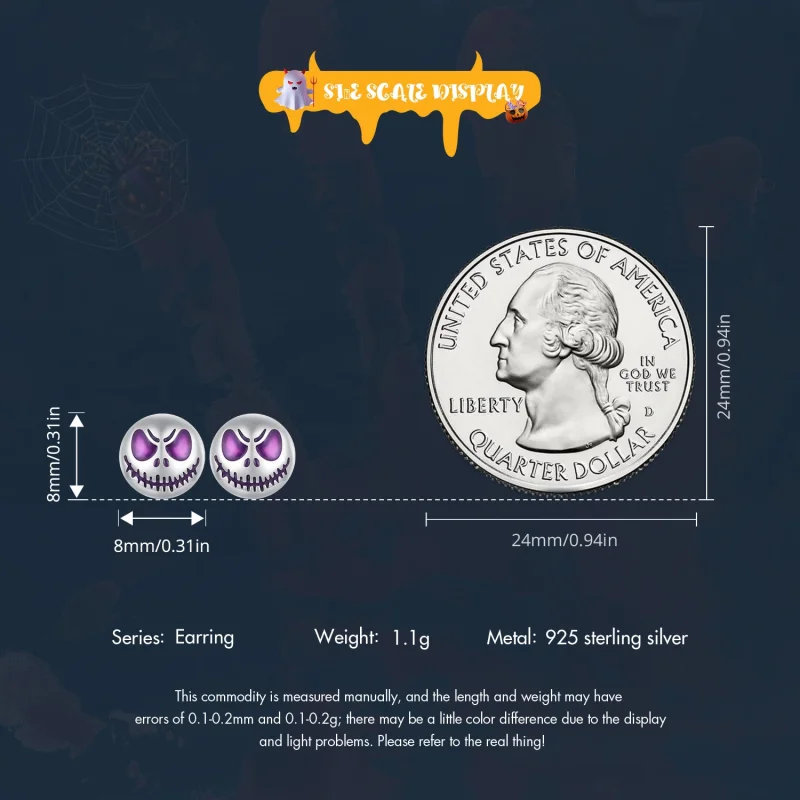 (image for) Pandora Style Luminous Personalized Studs Earrings - SCE1639 - View 7