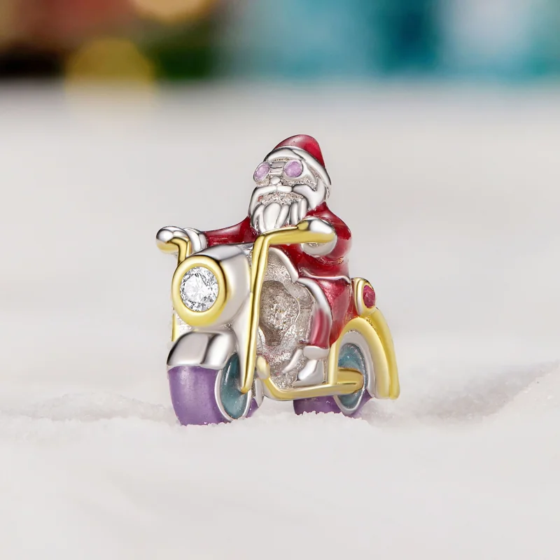 (image for) Pandora Style Luminous Santa Claus Is Here Charm - SCC2645 - View 2