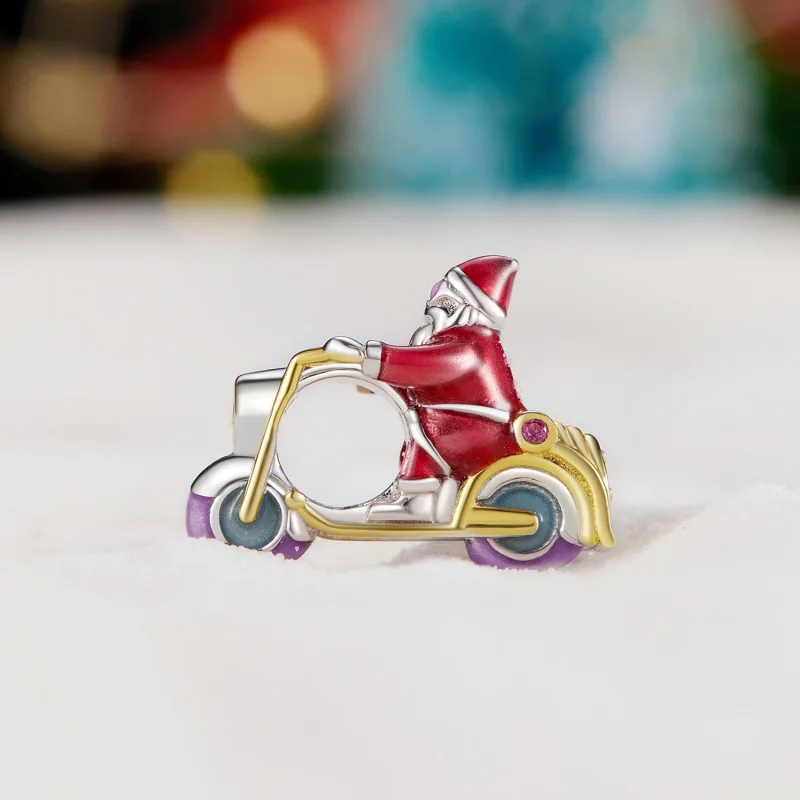 (image for) Pandora Style Luminous Santa Claus Is Here Charm - SCC2645 - View 3