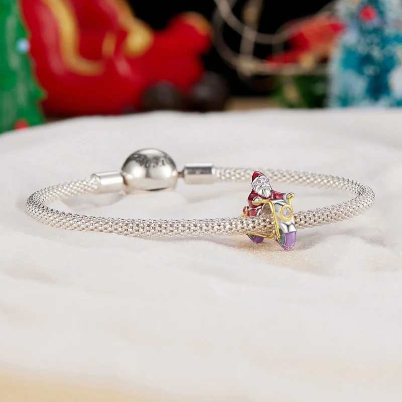 (image for) Pandora Style Luminous Santa Claus Is Here Charm - SCC2645 - View 5