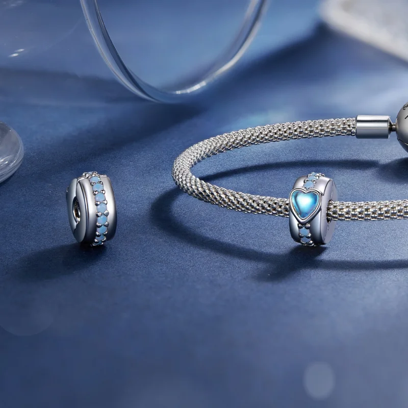 (image for) Pandora Style Magic Heart Clip - SCC2537 - View 4