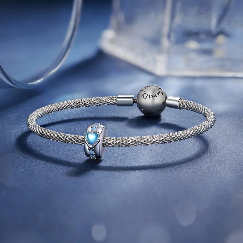 (image for) Pandora Style Magic Heart Clip - SCC2537 - View 5