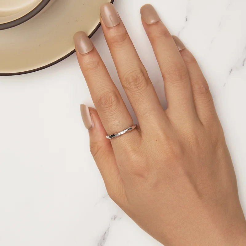 (image for) Pandora Style Möbius Ring - BSR457 - View 5