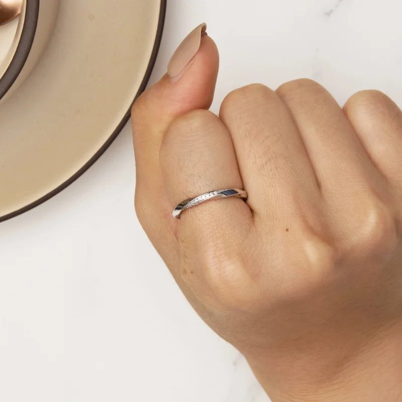 (image for) Pandora Style Möbius Ring - BSR457 - View 6