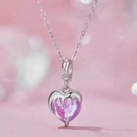 Pandora Style Melting Girl's Heart Dangle - SCC2471 Pandora Style Melting Girl's Heart Dangle - SCC2471