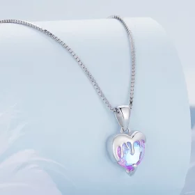 Pandora Style Melting Heart Necklace - BSN322 Pandora Style Melting Heart Necklace - BSN322