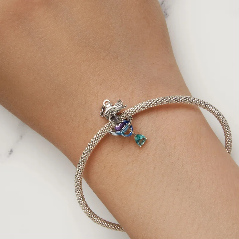 (image for) Pandora Style Mermaid Anchor Charm - BSC903 - View 6