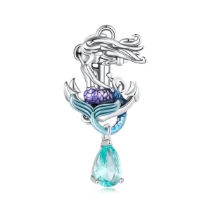 (image for) Pandora Style Mermaid Anchor Charm - BSC903