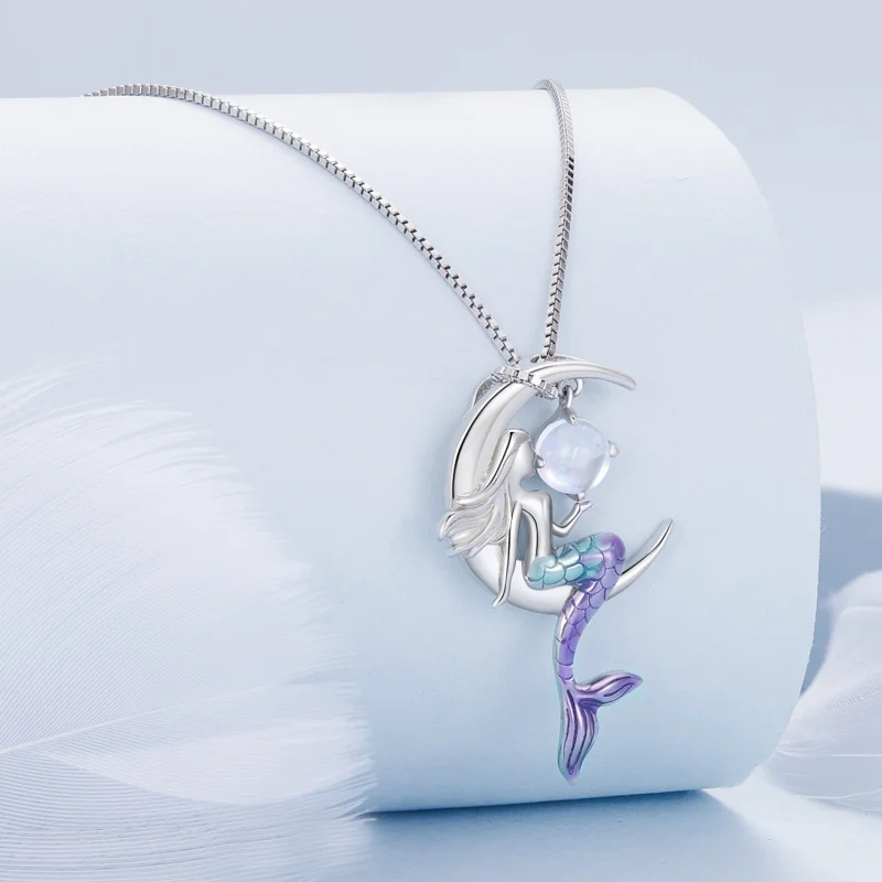 (image for) Pandora Style Mermaid Necklace - BSN338 - View 2