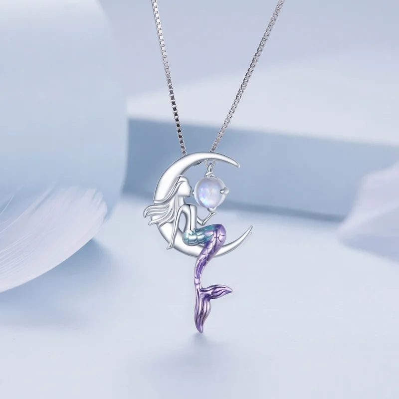 (image for) Pandora Style Mermaid Necklace - BSN338 - View 3