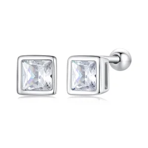 (image for) Pandora Style Mini Princess Zirconia Studs Earrings - BSE885-S